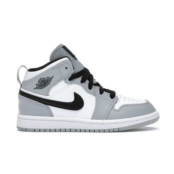 Air Jordan 1 Mid "Light Smoke Grey" Size 5Y - Picture 1 of 10